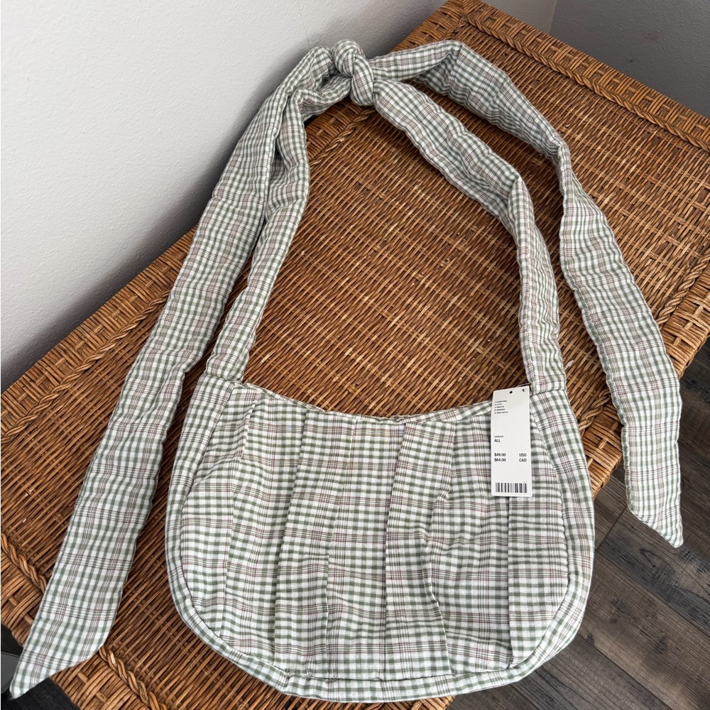Urban Outfitters NWT green plaid bag